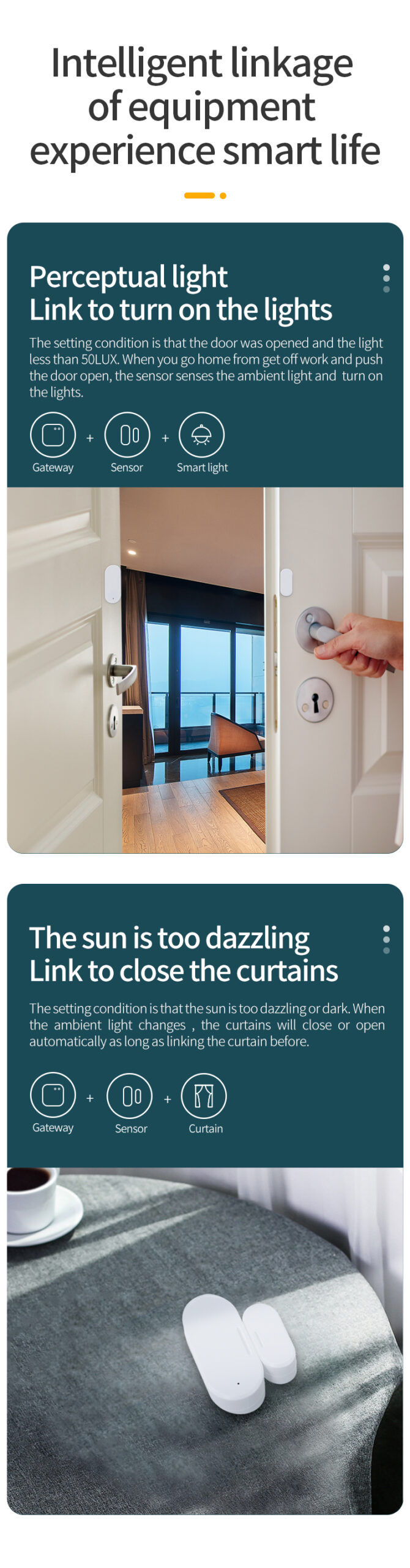 سنسور مگنت درب و نور زیگبی اتومکس 4 سنسور مگنت درب و نور زیگبی اتومکس